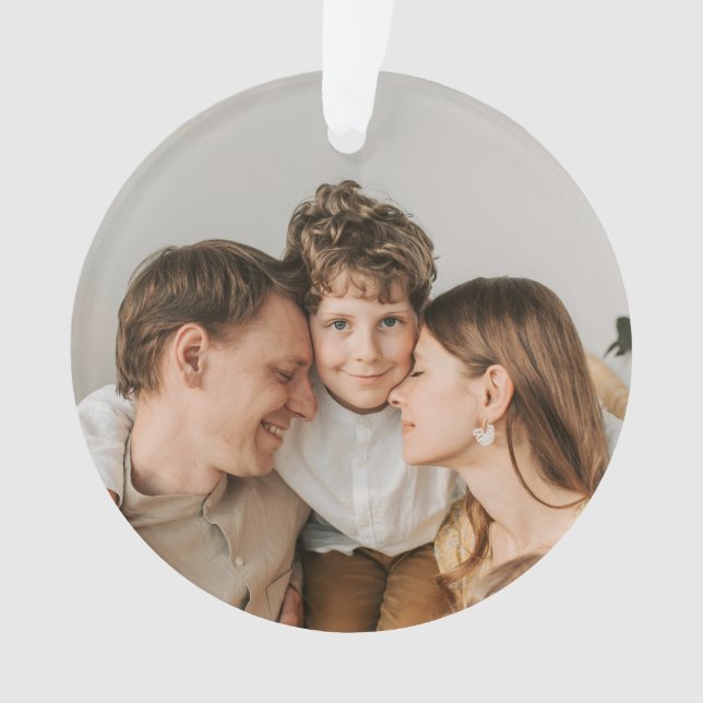 Create Your Own Photo Custom Picture DIY  Ornament (Front)