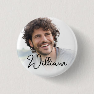Create your Own Photo Custom Picture Name 3 Cm Round Badge