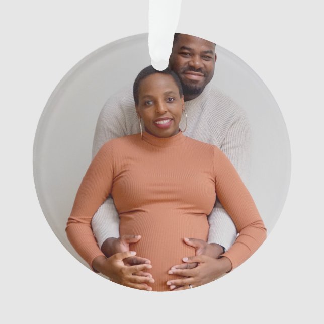 Create Your Own Photo Custom Picture Ornament (Front)