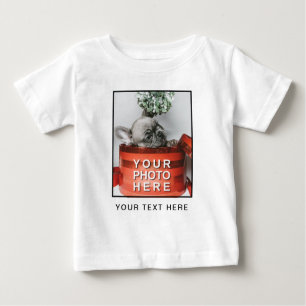 Create Your Own Photo & Custom Text Baby T-Shirt