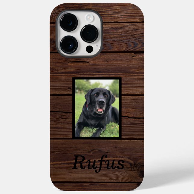 Create Your Own Photo Cute Trendy Pet Cool Modern  Case-Mate iPhone Case (Back)