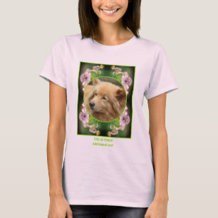 Create Your Own Photo Delicate Flowers Frame T-Shirt