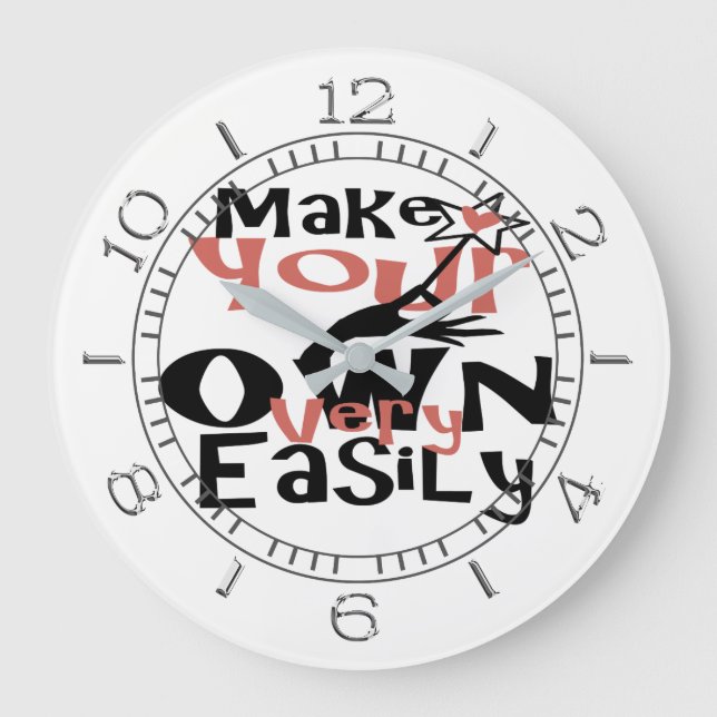 Create Your Own Photo Dial Large Clock (Front)