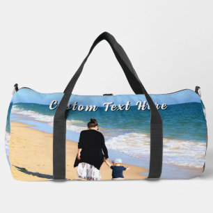 Create Your Own Photo Duffle Bag Custom Text Name