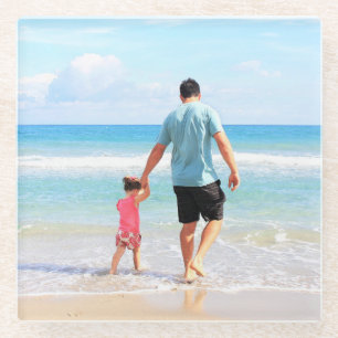Create Your Own Photo Glass Coaster Gift