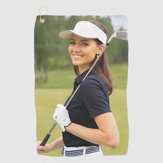 Create your Own Photo Golf Towel (Front)