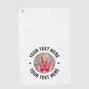 Create your Own Photo Golf Towel