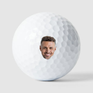 Create Your Own Photo Golfer Modern Trendy Golf Balls