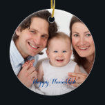 Create Your Own Photo Hanukkah Ceramic Tree Decoration<br><div class="desc">Create Your Own Photo Hanukkah Ceramic Ornament. Create Your Own Custom Photo Ornament. Replace the front and back template photos with your own to make a fun gift ornament for self,  friends or family. Customize and personalize the text,  if desired.</div>