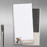 Create Your Own Photo Instagram Art Magnetic Notepad<br><div class="desc">A great way to display your square photos from your online account.  Add one square photo to  make a great memento. If you need to adjust the text or picture,  click on the customise link.</div>
