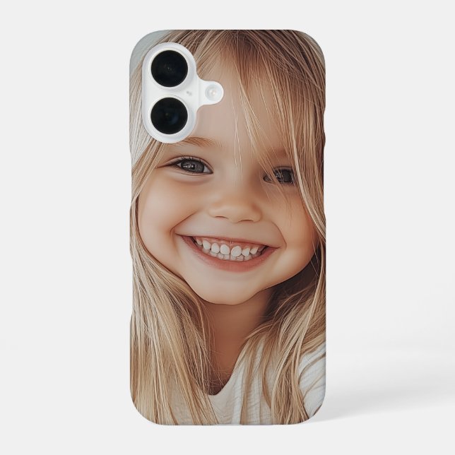 Create Your Own Photo iPhone 16 Case (Back)