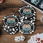 Create your Own Photo Keepsake Poker Chips<br><div class="desc">Personalised Photo Poker Chip. This custom poker chip features your photo printed right on the front in a clean circular layout, with space for short text above and below the image. Add a name, date, team slogan, or a fun message to make it personal. The same reversed colour layout is...</div>