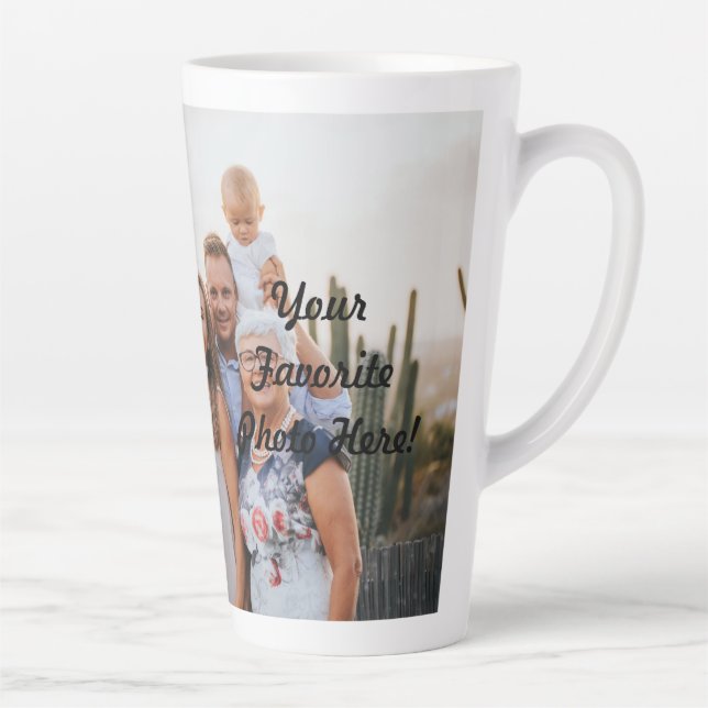 Create Your Own Photo Latte Mug (Right)
