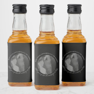 Create Your Own Photo Liquor Bottle Wedding Label 