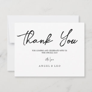 Create Your own PHOTO minimalistic thankyou card