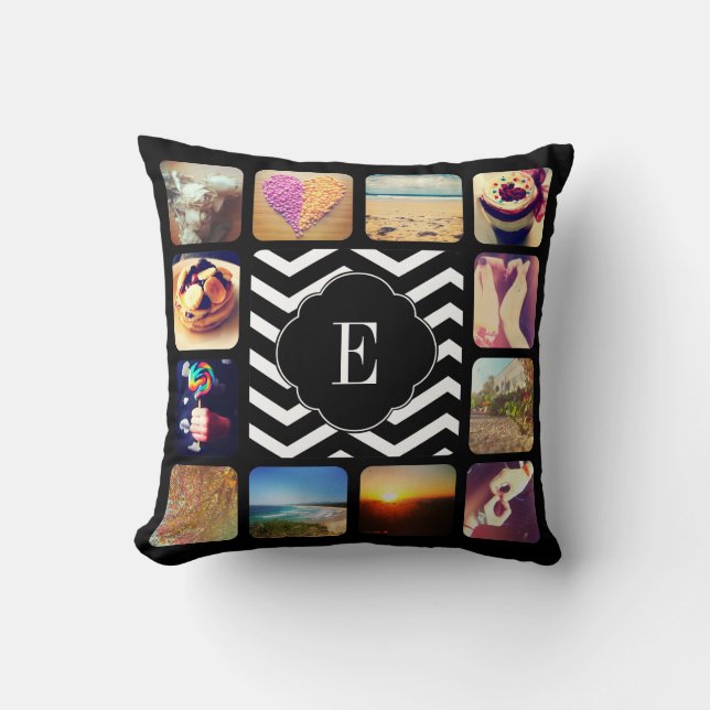 Create Your Own Photo Monogram Cushion (Front)