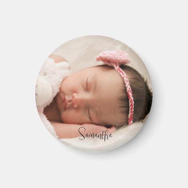 Create Your Own Photo Name Magnet (Front)