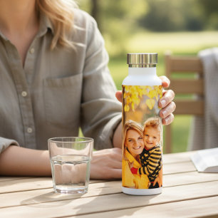 Create Your Own Photo Personalised Custom Water Bottle