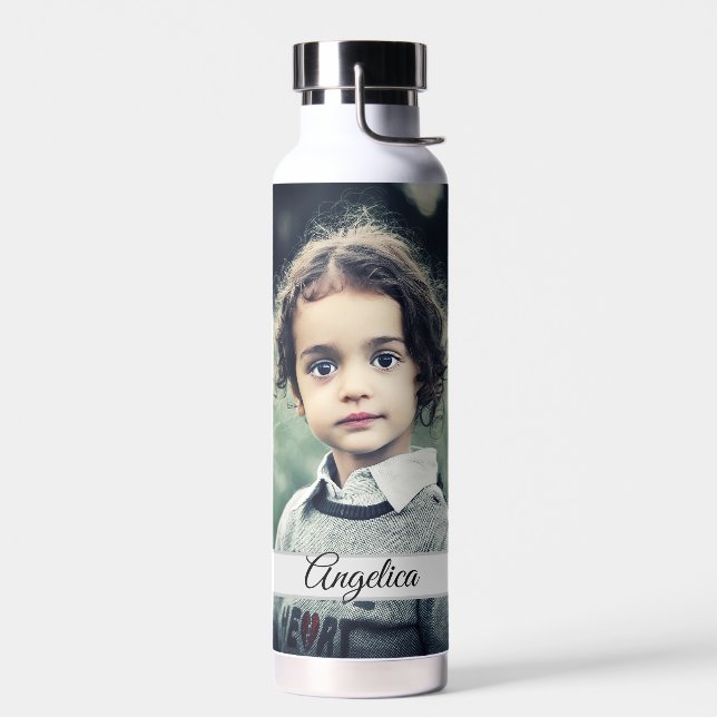 Create Your Own Photo Personalised Water Bottle (Left)