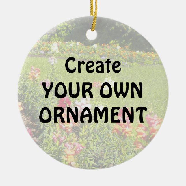 Create Your Own Photo Plaque Ceramic Tree Decoration (Front)