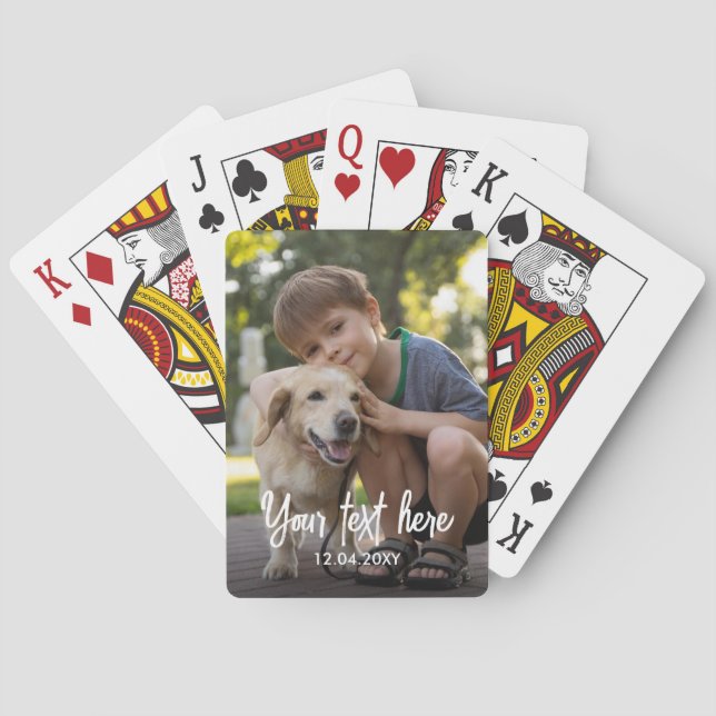 Create Your Own Photo Playing Cards (Back)