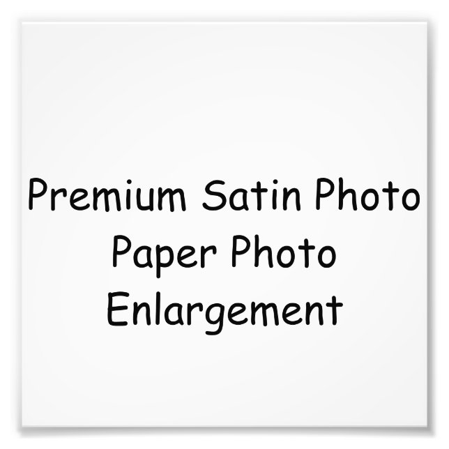 Create Your Own  Photo Print (Front)