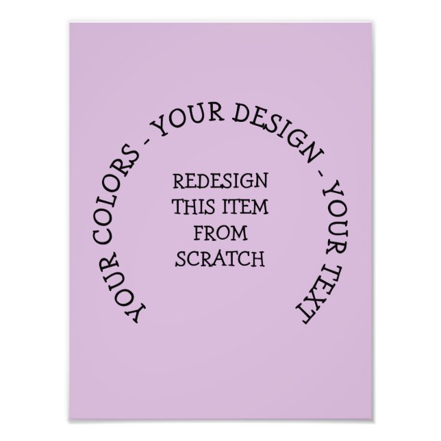 Create Your Own Photo Print (Front)