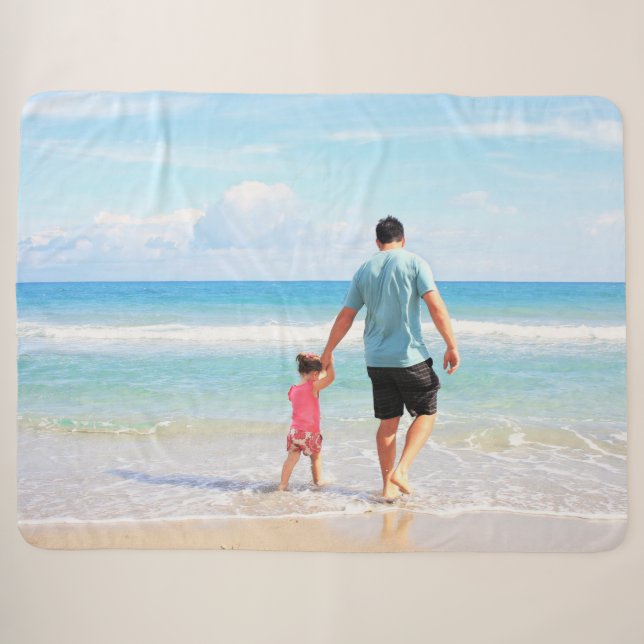 Create Your Own Photo Sherpa Blanket Personalised (Front (Horizontal))