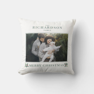 Create Your Own Photo Simple Christmas Holiday Cushion