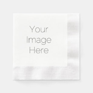 create your own photo simple custom party paper napkin