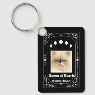 Create Your Own Photo Tarot Cat Lover Pet Keepsake Key Ring