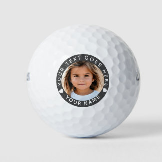 Create Your Own Photo Text and Name  Golf Balls