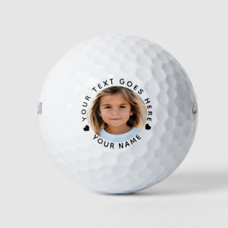 Create Your Own Photo Text and Name  Golf Balls