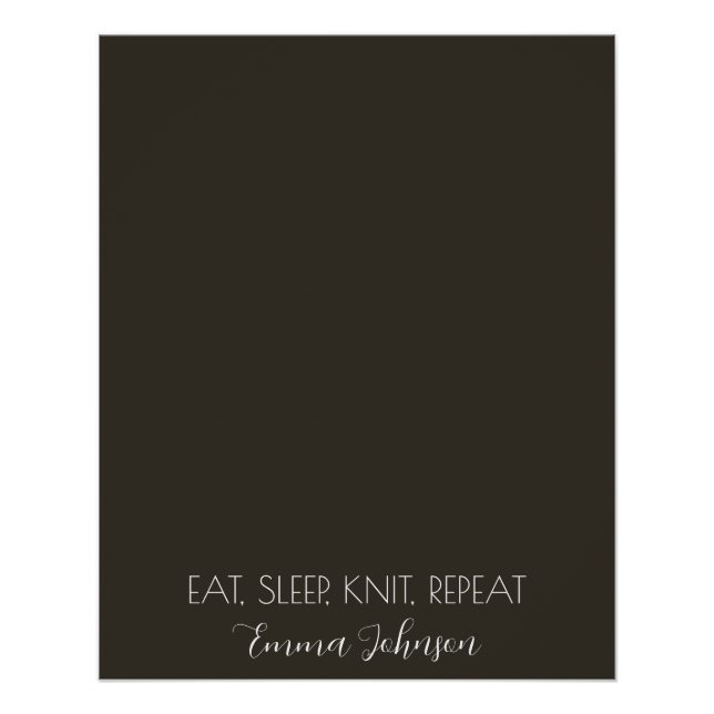 Create Your Own Photo Text and Name Poster (Front)