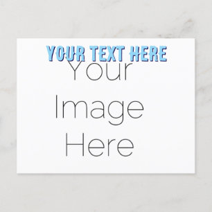 create your own photo text Postcard