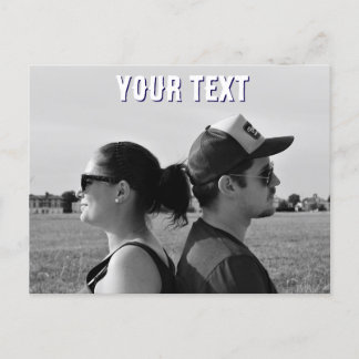create your own photo text Postcard