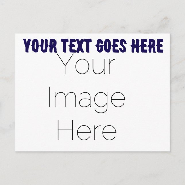 create your own photo text Postcard (Front)