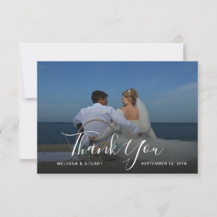Create your own photo Thank you Wedding Card