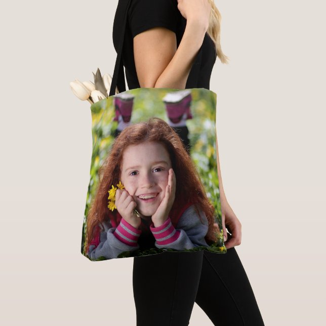 Create your own photo tote custom bag (Close Up)
