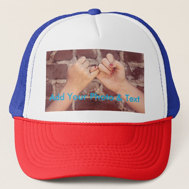 Create Your Own Photo Trucker Hat (Front)