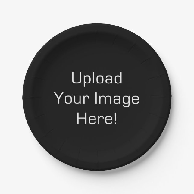 Create-Your-Own Photo Upload Paper Plate (Front)