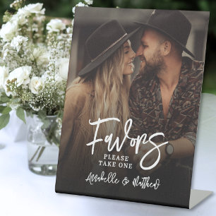 Create Your Own Photo Wedding Favor Table Sign