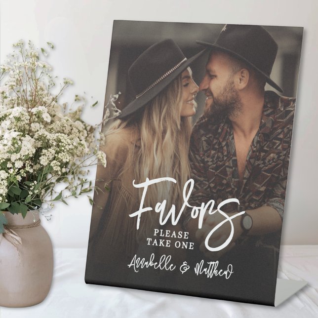 Create Your Own Photo Wedding Favor Table Sign (Create Your Own Photo Wedding Favor Table Sign)