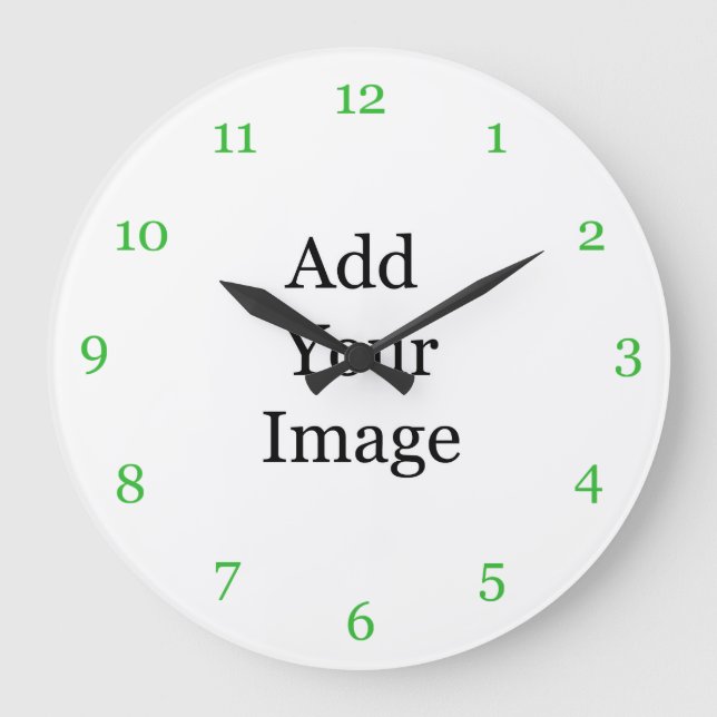 Create your own picture clock. Add your own  photo Large Clock (Front)