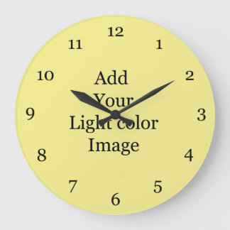 Create your own picture clock. Add your own  photo Large Clock