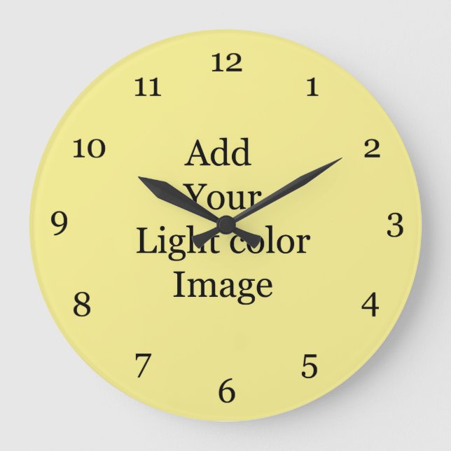 Create your own picture wall clock. large clock (Front)