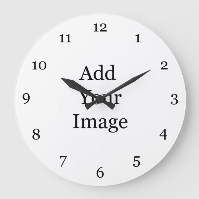 Create your own picture wall clock. large clock (Front)