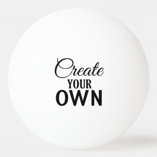 Create Your Own Ping Pong Ball