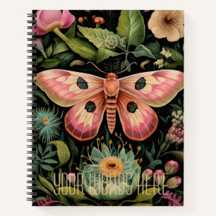 Create Your Own Pink Moth Passion Flower Garden Notebook