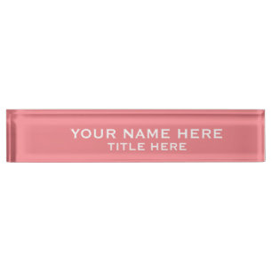 Create Your Own Pink Nameplate